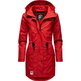 Navahoo Funktionsmantel »Regenjacke Deike rot