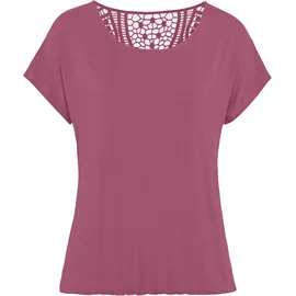 VIVANCE Kurzarmshirt lila 40/42