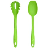 Kochblume Kochbesteck-Set Pastalöffel + Soßenlöffel L - 2-tlg. - limette grün