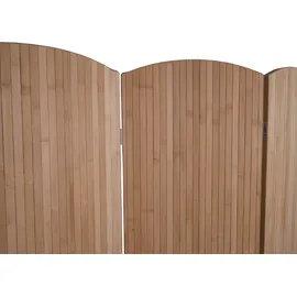Mendler Bambus Paravent HWC-O30, Raumteiler Trennwand Sichtschutz, zusammenklappbar 4 Paneele 170x162cm