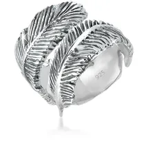 Elli Ring Wickelring Feder in 925 Sterling Silber