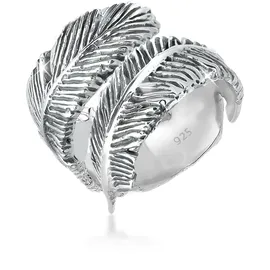 Elli Ring Wickelring Feder in 925 Sterling Silber
