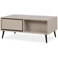 Furn.design Couchtisch Brebbia in sand und schwarz 94 x