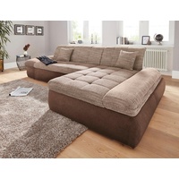 Domo Collection Ecksofa PB Moric wahlweise mit Bettfunktion + Armteilverstellung, Schlafsofa«, braun