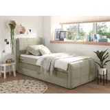 ED EXCITING DESIGN Boxspringbett - schlamm - H2 - 100x200 cm