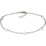 FIRETTI Fußkette FIRETTI "Schmuck Geschenk Silber 925 Körperschmuck Erbskette", silber (silberfarben), Fußketten, Damen, Silber 925 (Sterlingsilber)