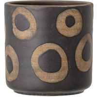 Bloomingville Deko Blumentopf, schwarz, Terrakotta, 12cm
