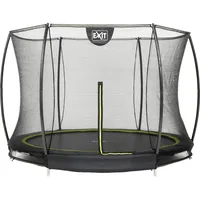 EXIT TOYS Silhouette Bodentrampolin 244 cm inkl. Sicherheitsnetz schwarz