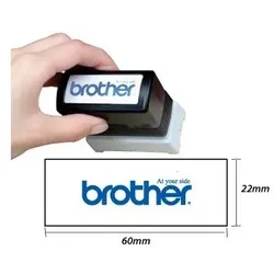 Sellos BROTHER 22x60mm PR2260B6P Schwarz montieren