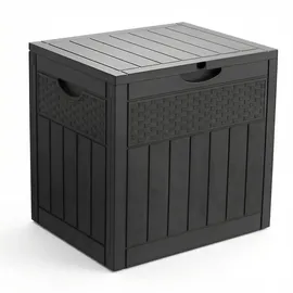 VOUNOT Gartenbox 126 l 56 x 43 x 53 cm Schwarz