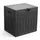 VOUNOT Gartenbox 126 l 56 x 43 x 53 cm Schwarz