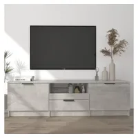 Furnicato TV-Schrank Betongrau 140x35x40 cm Holzwerkstoff