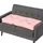 Homescapes Sitzkissen 100 x 48 cm Rosa