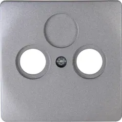 Kopp 491943183 VENEDIG - Antennen-Abdeckung TV/RF, Farbe: platin