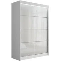 altdecor Schiebetürenschrank PEKA3 120 x 215 x 61 cm Weiß