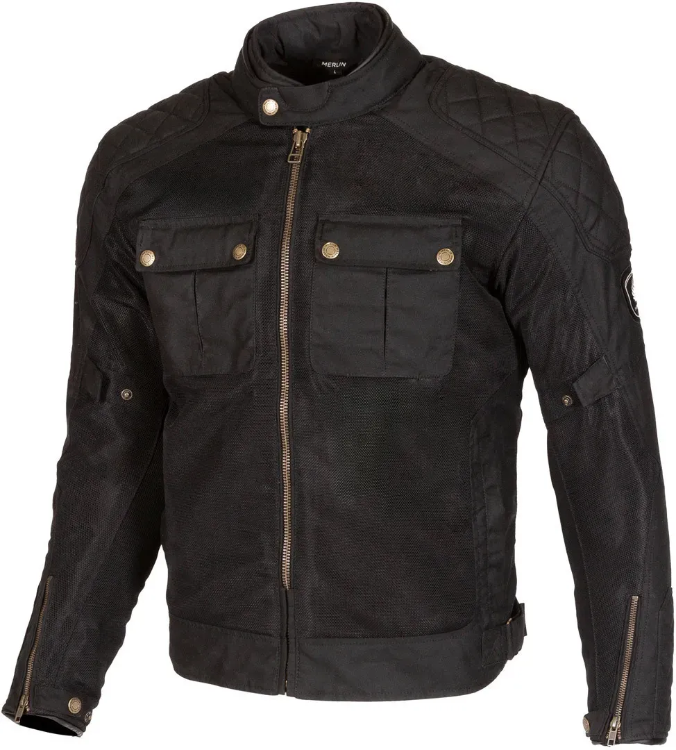 Merlin Shenstone II Cotec Air Motorrad Textiljacke, schwarz, Größe 3XL für Männer