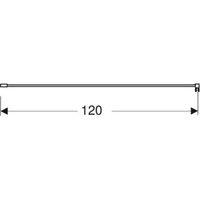 Geberit Wandhalterung für Duschtrennwand für Walk-in-Dusche