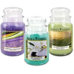 Prices Candles Apothekerglas - Entspannung (3er Set)