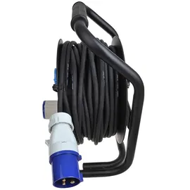 PRO PLUS Kabeltrommel CEE 25M 3x2,5mm2 2x Schuko + 1xCEE)
