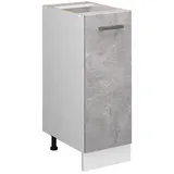 Vicco Apothekerschrank, Hellgrau, Weiß, Holzwerkstoff, 2 Fächer, 1 Schubladen, Rechteckig, 30x81.6x46 cm, Küchen, Küchenmöbel, Küchenschränke, Apothekerschränke