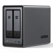 UGREEN NASync DXP2800 NAS System 2-Bay inkl. Seagate IronWolf Festplatte 24 TB (2 x 12 TB)