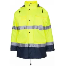 Planam Warnschutz Parka gelb/marine