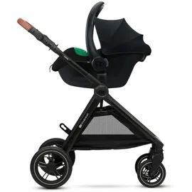 Kinderkraft MINK PRO 2 40-87 cm Autositz, Tragesitz von Geburt an Gruppe 0+, verstellbares Kopfpolster, Einlage für die Kleinsten im Lieferumfang enthalten, Schwarz