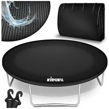KIDUKU Trampolin Abdeckung Ø244 Cm - Schwarz Regenplane Regenabdeckung Abdeckplane Schutzplane - Kiduku