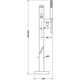 Duravit C.1 Einhandwannenmischer Chrom