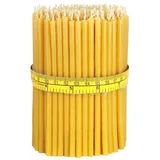 Nklaus Bienenwachskerze Höhe 14 cm gelb 300 St.