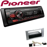 Pioneer 1-DIN Autoradio USB AUX Android Set für Ford Transit 2006-2013 silber