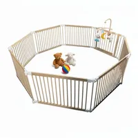 Relaxdays Relaxdays, Laufstall Kiefernholz Hellbraun