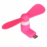 USB-C Handy Ventilator Pink – Mini Ventilator für Smartphone, Tragbarer USB-C Handy Lüfter - Rosa