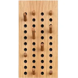We Do Wood - Scoreboard Garderobe klein, vertikal, Eiche natur