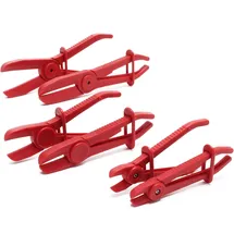 XPOtool Wiltec Schlauchklemmenzange Set 6 teilig in 3 Größen für Schläuche, Klemmgrößen 160 mm, 190 mm, 260 mm, Durchmesser 12 mm (1/2')-19 mm (3/4'), Klemmzangen