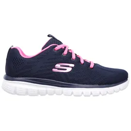 SKECHERS Graceful - Get Connected Navy / Hot Pink 35