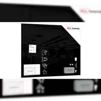 ALLboards Glas Magnettafel 80 x 60 cm Schwarz