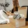 Creative Deco Holzkiste 40 x 30 x 24 cm 1-tlg. beige