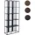 Mendler HWC-P12 Bücherschrank 180 x 80 x 31 cm Schwarz