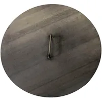 Tepro Deckel, Abdeckung für Feuerschale 60 cm, Stahlblech schwarz