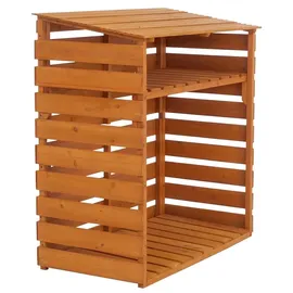 MCW Brennholzlager MCW-Q16 Holz 121 x 122 x 61 cm Braun