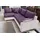 Collection AB Eckcouch Kunstleder 2-Sitzer Grau/Lila