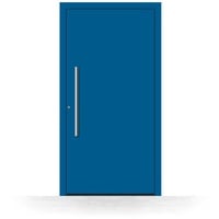 Haustür Blau RAL 5002, Aluminium, Schüco, 700 x 1700 mm, DIN links nach innen öffnend, Modell Berlin, individuell konfigurierbar