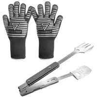 STAHLWERK Grill-Set mit 4-in-1 BBQ Multitool-Grillbesteck