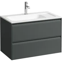 Laufen MEDA Waschtischunterbau, 2 Schubladen, verkehrsgrau