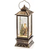 Konstsmide 2888-000 Weihnachtsmann LED Schneelaterne, Mehrfarbig, Warmweiß