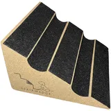 StairWedge Hundetreppe – Einzelne, weiche Teppichrampe für Haustiere, geriffelte Sicherheitsstufe für sicheres Klettern, Rampe aus Naturkork für Hunde, Katzen und Kleintiere zur Mobilitätshilfe