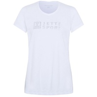 JETTE SPORT T-Shirt mit funkelndem Logo-Dekor WEISS M