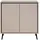 Newroom Kommode 90 x 90 cm Sandgrau / Schwarz