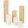 Relaxdays LED Kerzen Set 6 Durchmesser 5 cm creme